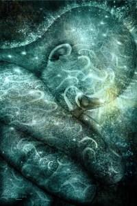 Contemplation- Spiritual Portrait by Margaret Dill #Visionaryart #Visionaryartspiritual