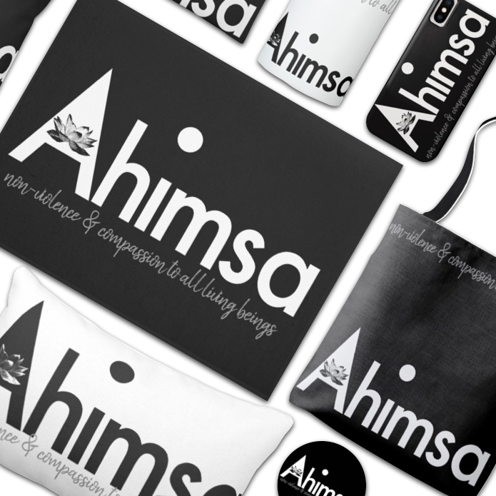 Ahimsa , Words to Live By Black and White