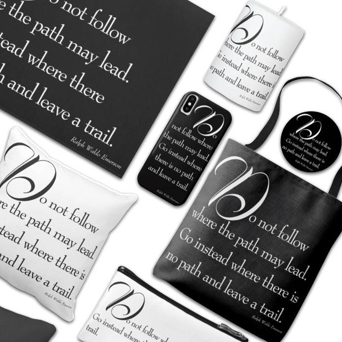 Do Not Follow Emerson Quote