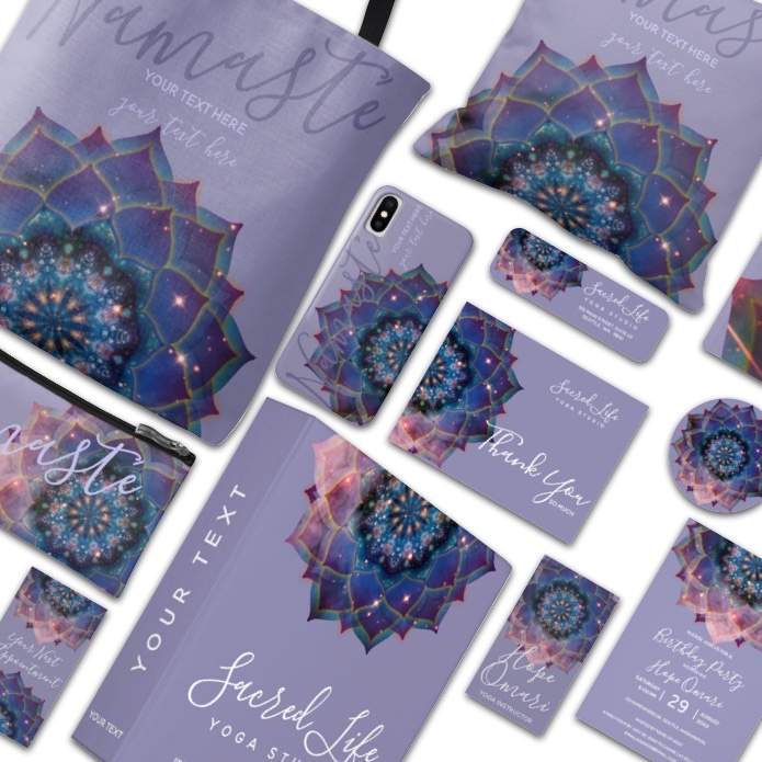 Purple Meditation Mandala