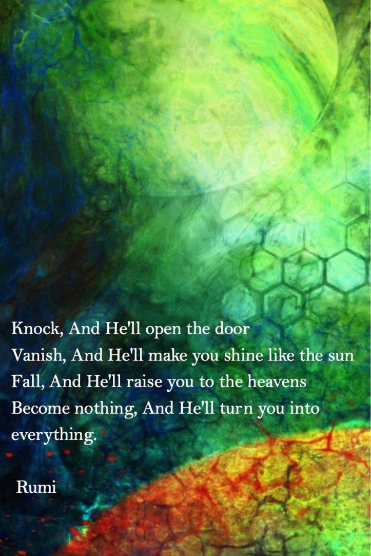 Become nothing, And He'll turn you into everything. Rumi Quote #spiritualquotes #wordsofwisdom #Fractalart #AbstractArt #Margaretdill Fractal by Margaret Dill