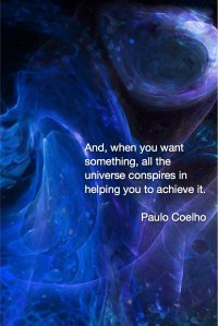 And, when you want something, all the universe conspires in helping you to achieve it. Paulo Coelho Quote Fractal Art by Margaret Dill #spiritualquotes #wordsofwisdom #Fractalart #AbstractArt #Margaretdill