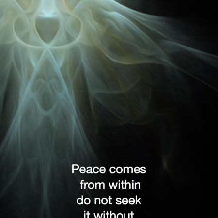 Peace comes from within Buddhist Quote